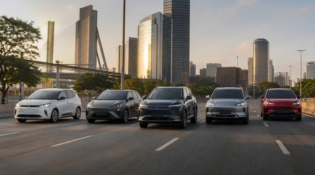 Marcas chinesas de carros crescem 7 vezes acima do mercado